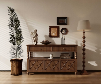 Wabi-sabi Style Side Cabinet-ID:572559125