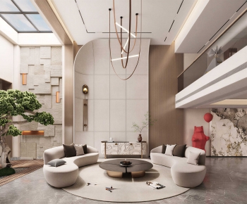 Modern A Living Room-ID:427045118