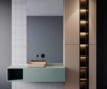 Modern Bathroom Cabinet-ID:954794889