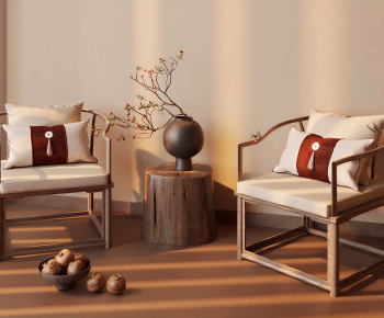 New Chinese Style Lounge Chair-ID:585820914