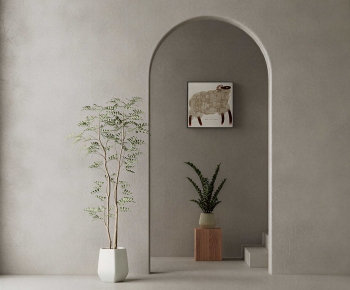 Modern Ground Green Plant Potted Plants-ID:658046967