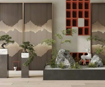 New Chinese Style Plant Landscaping-ID:989301921