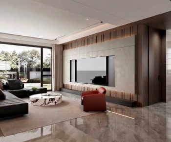 Modern A Living Room-ID:695301064