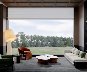 Modern A Living Room-ID:464354046