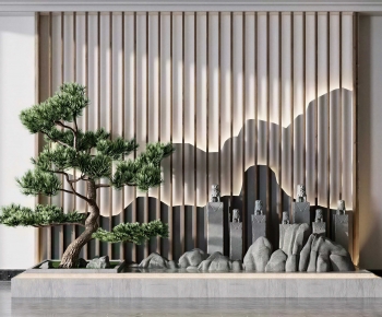 New Chinese Style Plant Landscaping-ID:954039163