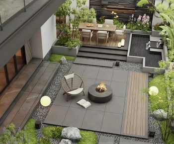 Modern Courtyard/landscape-ID:569117074