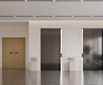 Modern Corridor/elevator Hall-ID:713388923