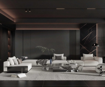 Modern A Living Room-ID:618299013