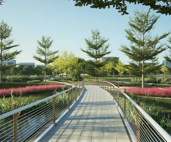 Modern Park Landscape-ID:604564913