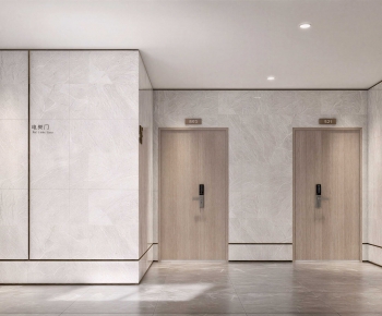 Modern Office Elevator Hall-ID:513057958