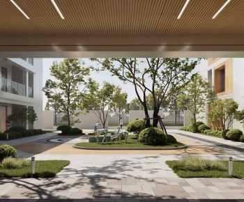 Modern Courtyard/landscape-ID:214678053