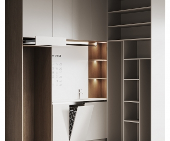 Modern Laundry Cabinet-ID:427328119