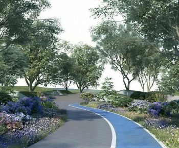 Modern Park Landscape-ID:137095939