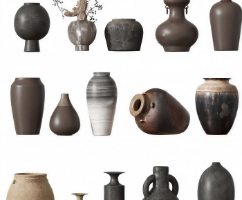 Wabi-sabi Style Clay Pot-ID:305924894