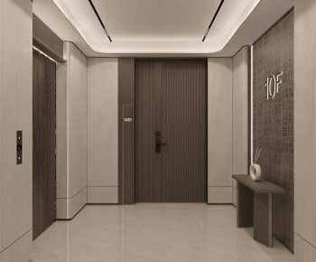 Modern Office Elevator Hall-ID:413955939