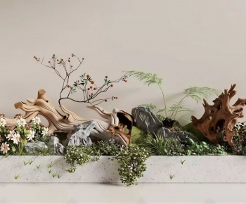 New Chinese Style Plant Landscaping-ID:699902064