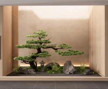 New Chinese Style Plant Landscaping-ID:593467008