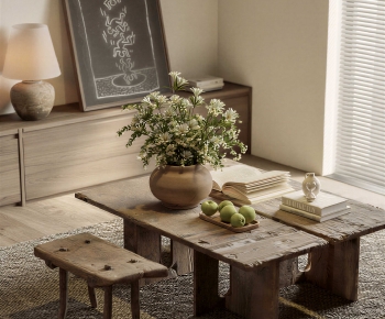 Wabi-sabi Style Tea Tables And Chairs-ID:160386094