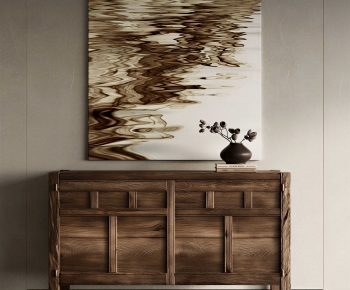 Wabi-sabi Style Entrance Cabinet-ID:888408909