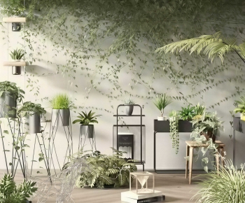 Modern Ground Green Plant Potted Plants-ID:684319978