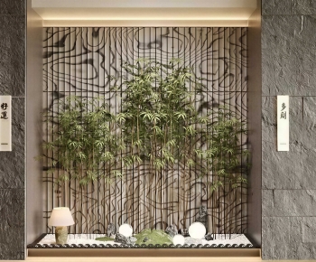 New Chinese Style Plant Landscaping-ID:385338076