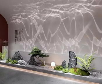 New Chinese Style Plant Landscaping-ID:432811981