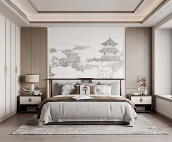 New Chinese Style Bedroom-ID:472609045