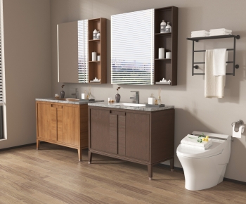 New Chinese Style Bathroom Cabinet-ID:751255046