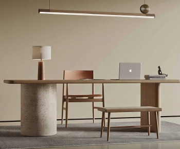 Modern Computer Desk And Chair-ID:390774014