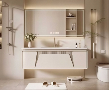 Modern Bathroom Cabinet-ID:100710425