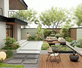 Modern Courtyard/landscape-ID:962697985