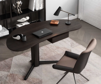 Modern Office Desk And Chair-ID:546735058