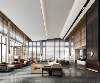 New Chinese Style Lobby Hall-ID:204427962