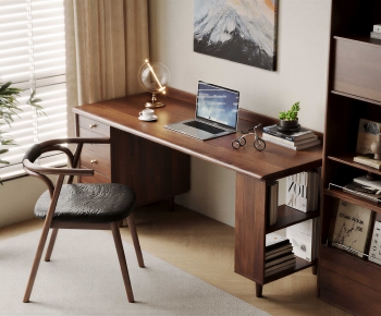 Modern Computer Desk And Chair-ID:704278969
