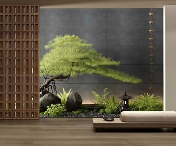 Japanese Style Plant Landscaping-ID:648164994