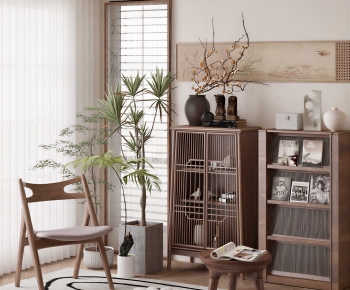 New Chinese Style A Living Room-ID:100569748