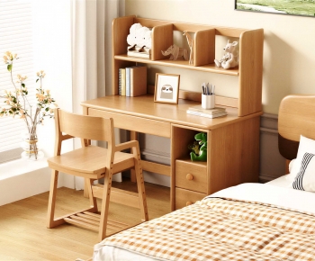 Modern Computer Desk And Chair-ID:229872941