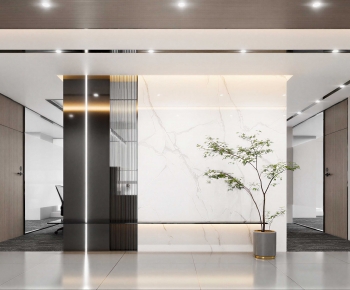 Modern Office Reception Desk-ID:960809959