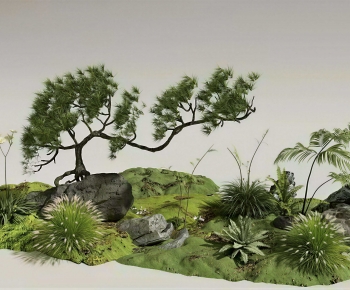 New Chinese Style Plant Landscaping-ID:321978093