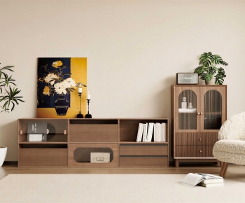 Wabi-sabi Style TV Cabinet-ID:535590682