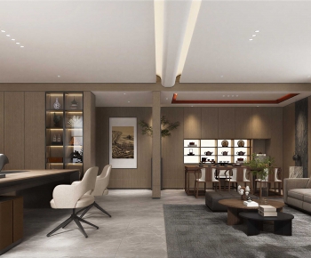 New Chinese Style Manager's Office-ID:208611018