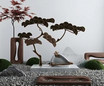 New Chinese Style Plant Landscaping-ID:868988049