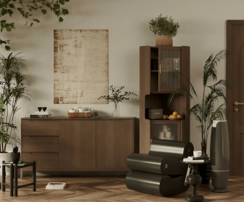 Wabi-sabi Style Side Cabinet-ID:849566941