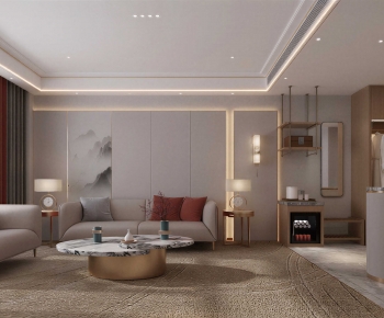 Modern A Living Room-ID:348577029