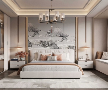 New Chinese Style Bedroom-ID:785849097