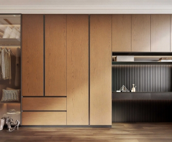 Modern Clothes Storage Area-ID:596879961