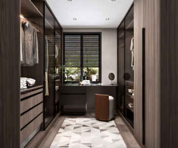 Modern Clothes Storage Area-ID:572637085