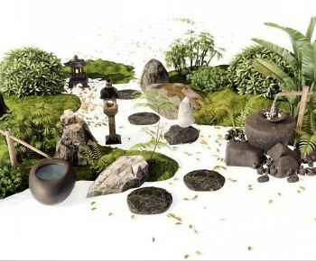 New Chinese Style Plant Landscaping-ID:420870077