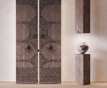 New Chinese Style Double Door-ID:851447118