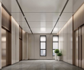 Modern Office Elevator Hall-ID:898873096